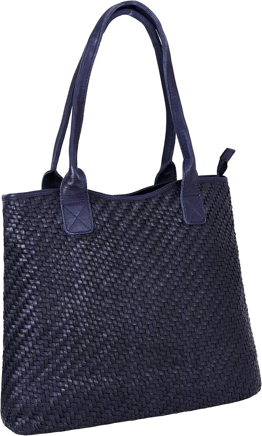 ANTONIO VALERIA Alice Braided Washed Leather HandBag for Women