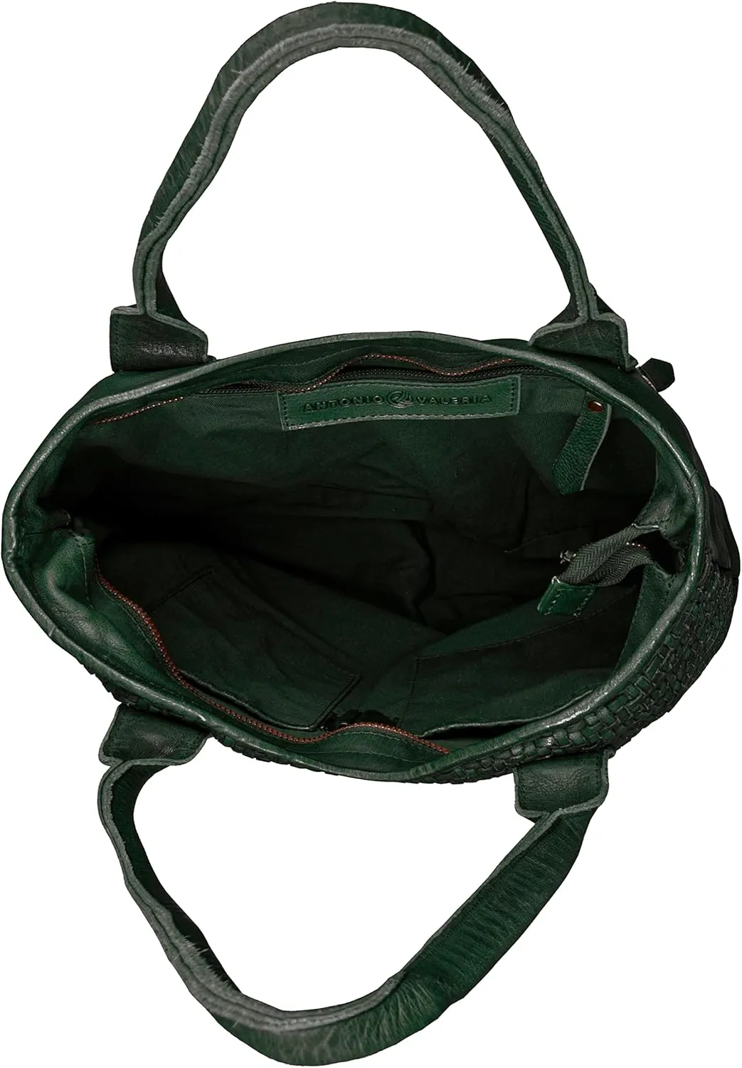 ANTONIO VALERIA Alice Braided Washed Leather HandBag for Women
