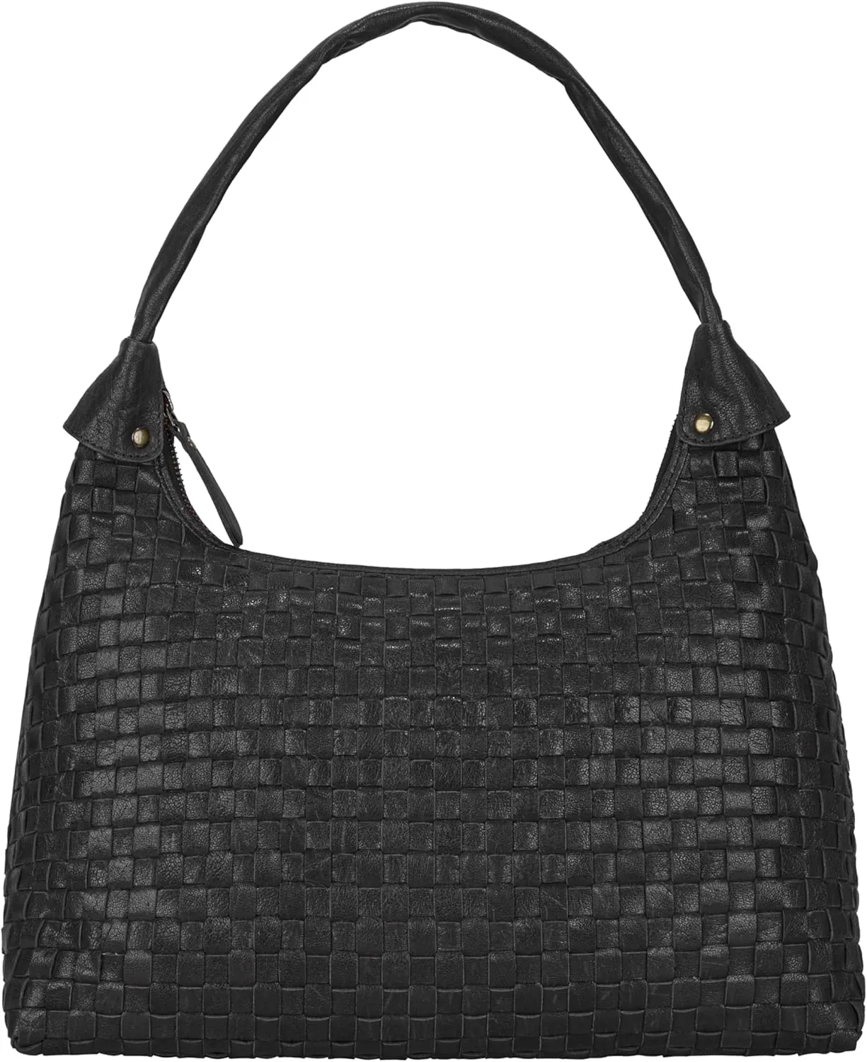 ANTONIO VALERIA Allison Braided Leather Tote Bag for Women