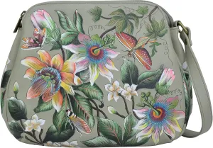 Anuschka Women’s Genuine Leather Convertible Medium Bag - Hand Painted Exterior