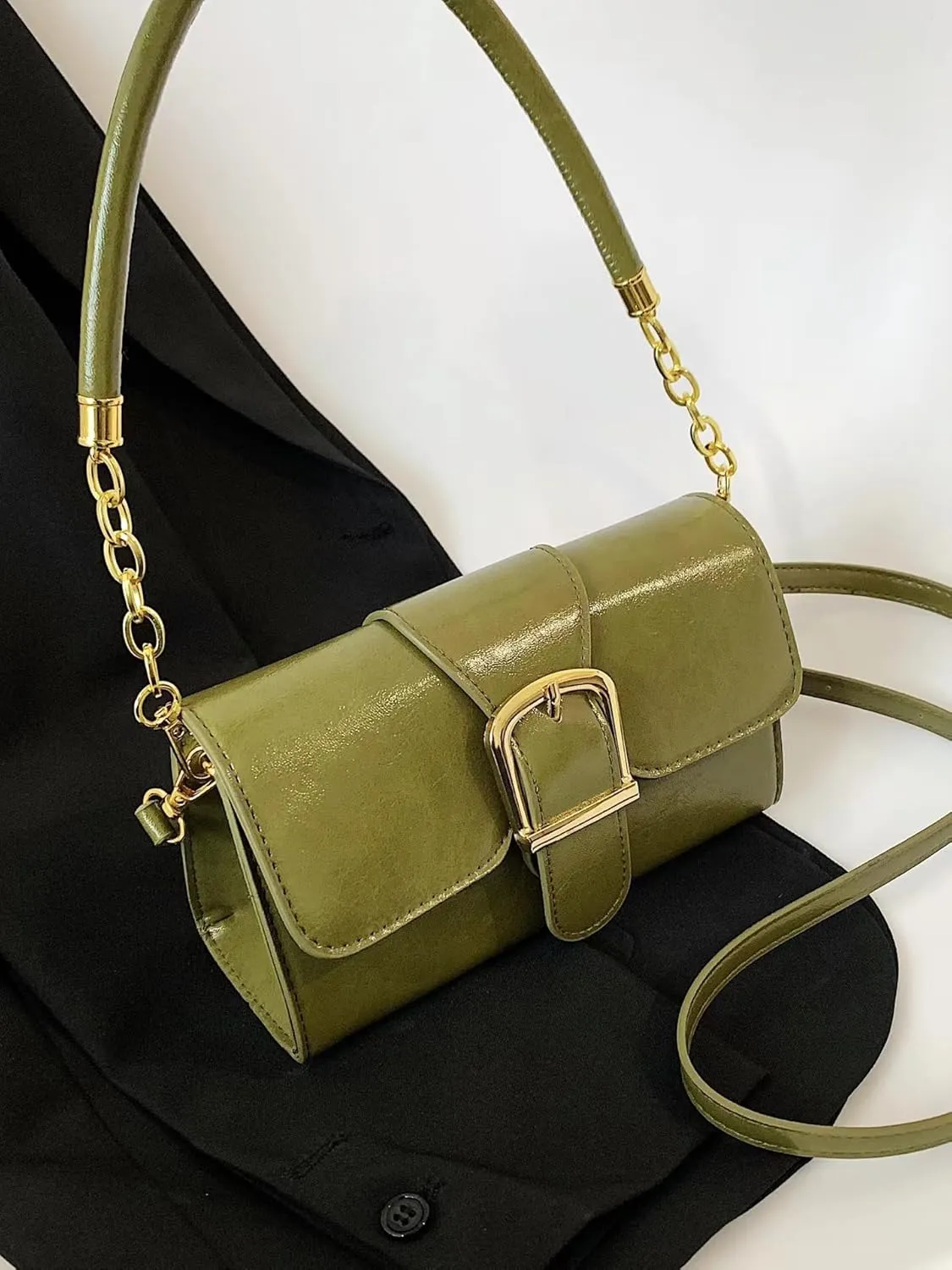 Aoekaff Shoulder Purse For Women Vintage Pu Leather Cute Small Shoulder Bag Retro Classic Handbags With Removable Strap