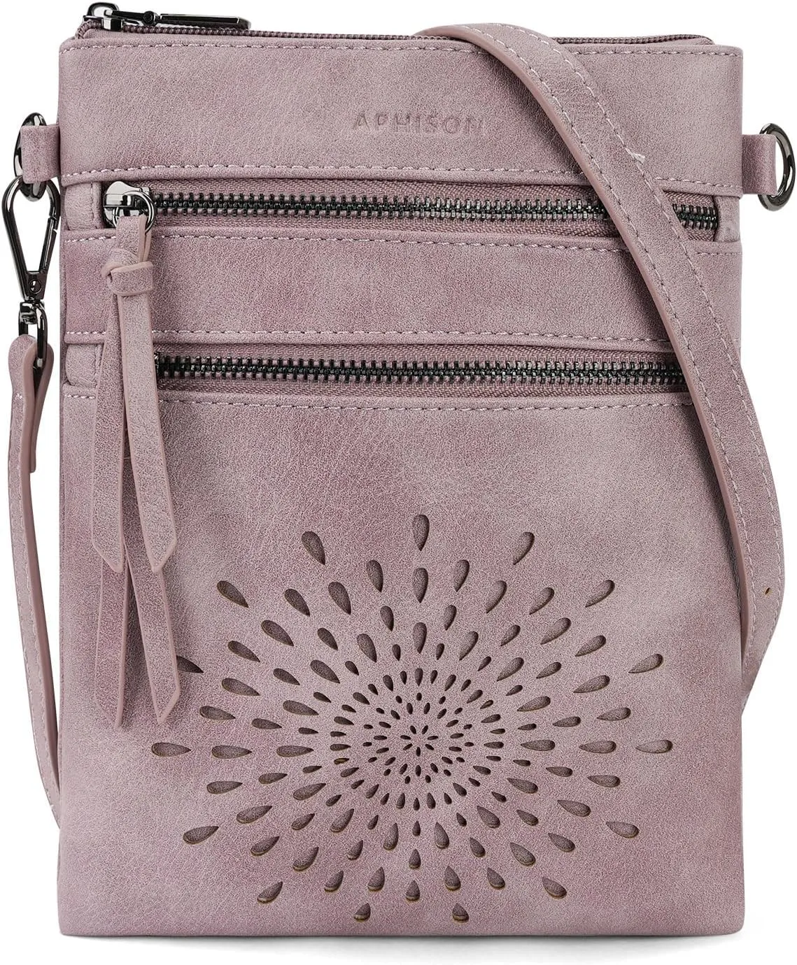 APHISON Crossbody Purse for Women, Vegan Leather Sunflower Crossbody Phone Handbags with Adjustable Strap