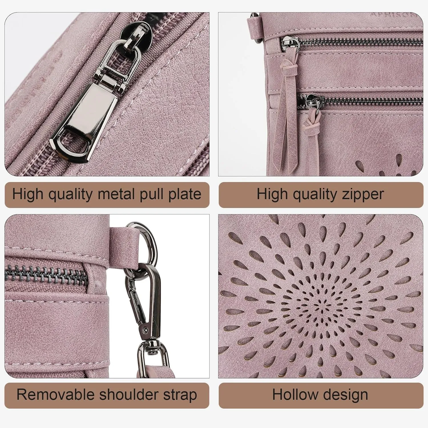 APHISON Crossbody Purse for Women, Vegan Leather Sunflower Crossbody Phone Handbags with Adjustable Strap