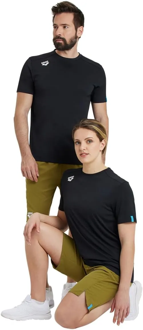 ARENA Team Unisex Solid T-Shirt Short Sleeve Crew Neck Regular Fit Workout Top Men's and Women's Quick Dry Active Tee