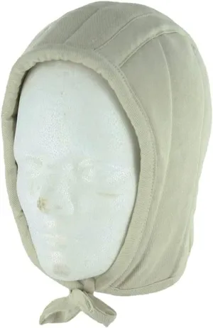 Armory Replicas™ Extended Arming Cap – Handmade Cotton & Canvas Helmet Liner with Neck Protection – White