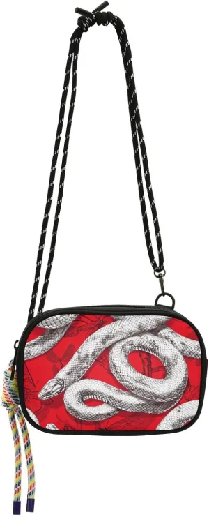 Art Silver Corn Snake Reptile Small Crossbody Purse for Womens Beauty with Credit Card Slots Handbags Walk dog