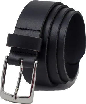 Ashford Ridge Made in England 34mm Full Grain Leather Belt with Classic Buckle