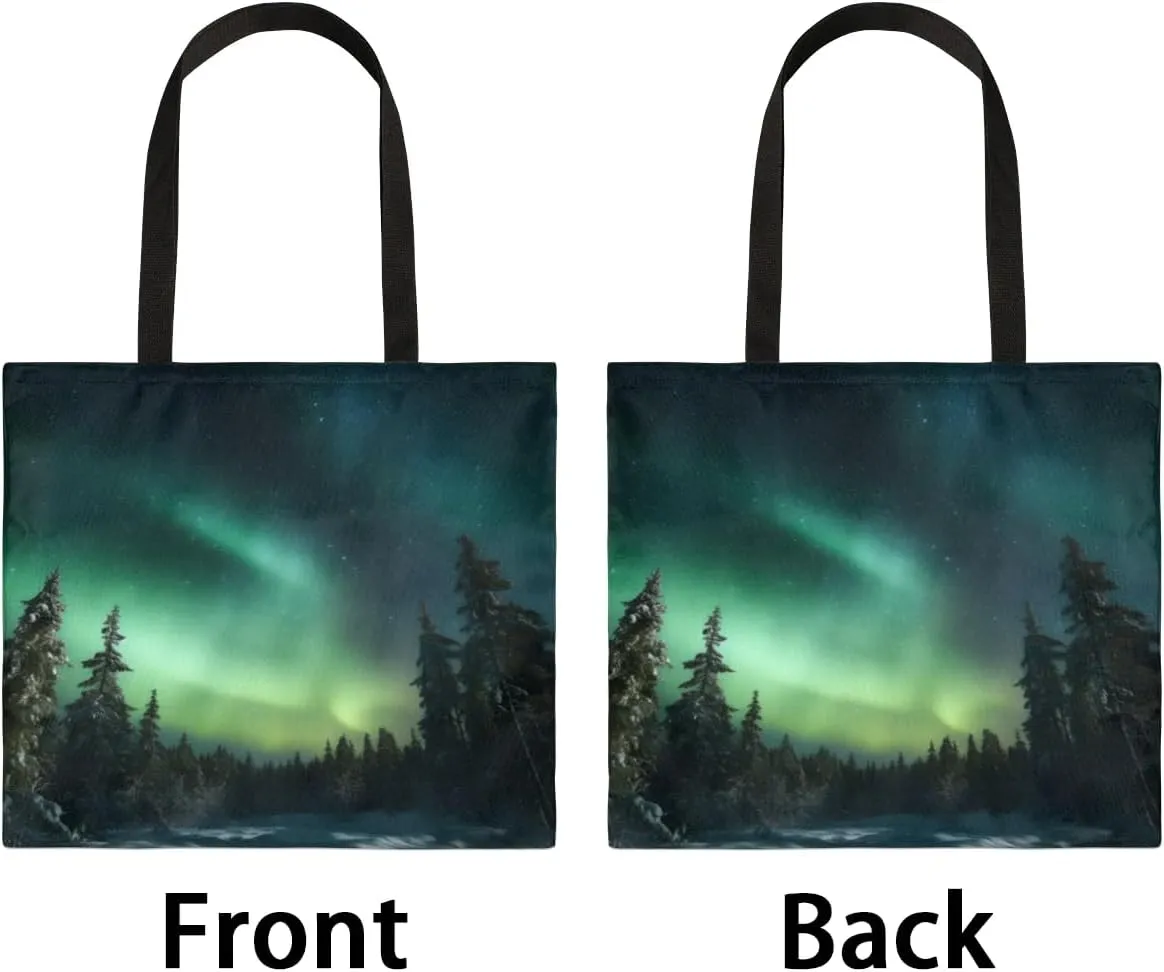 Astronaut Looking Up At Earth Canvas Tote Bag for Women Men Stylish Tote Handbag Shoulder Bag Reusable Grocery Bag