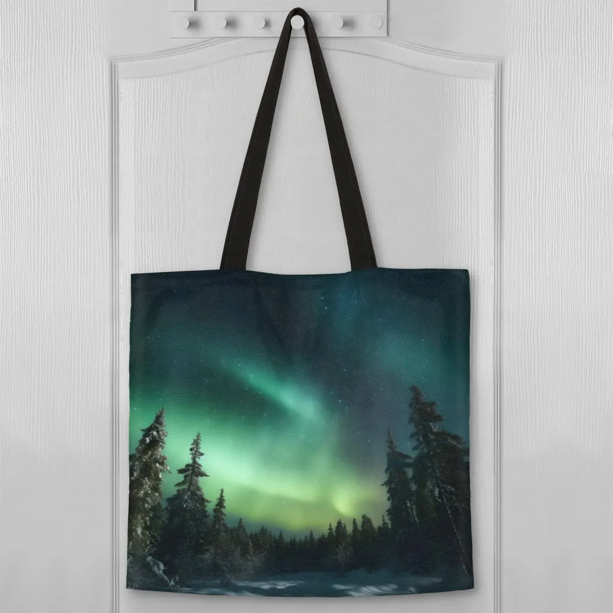 Astronaut Looking Up At Earth Canvas Tote Bag for Women Men Stylish Tote Handbag Shoulder Bag Reusable Grocery Bag