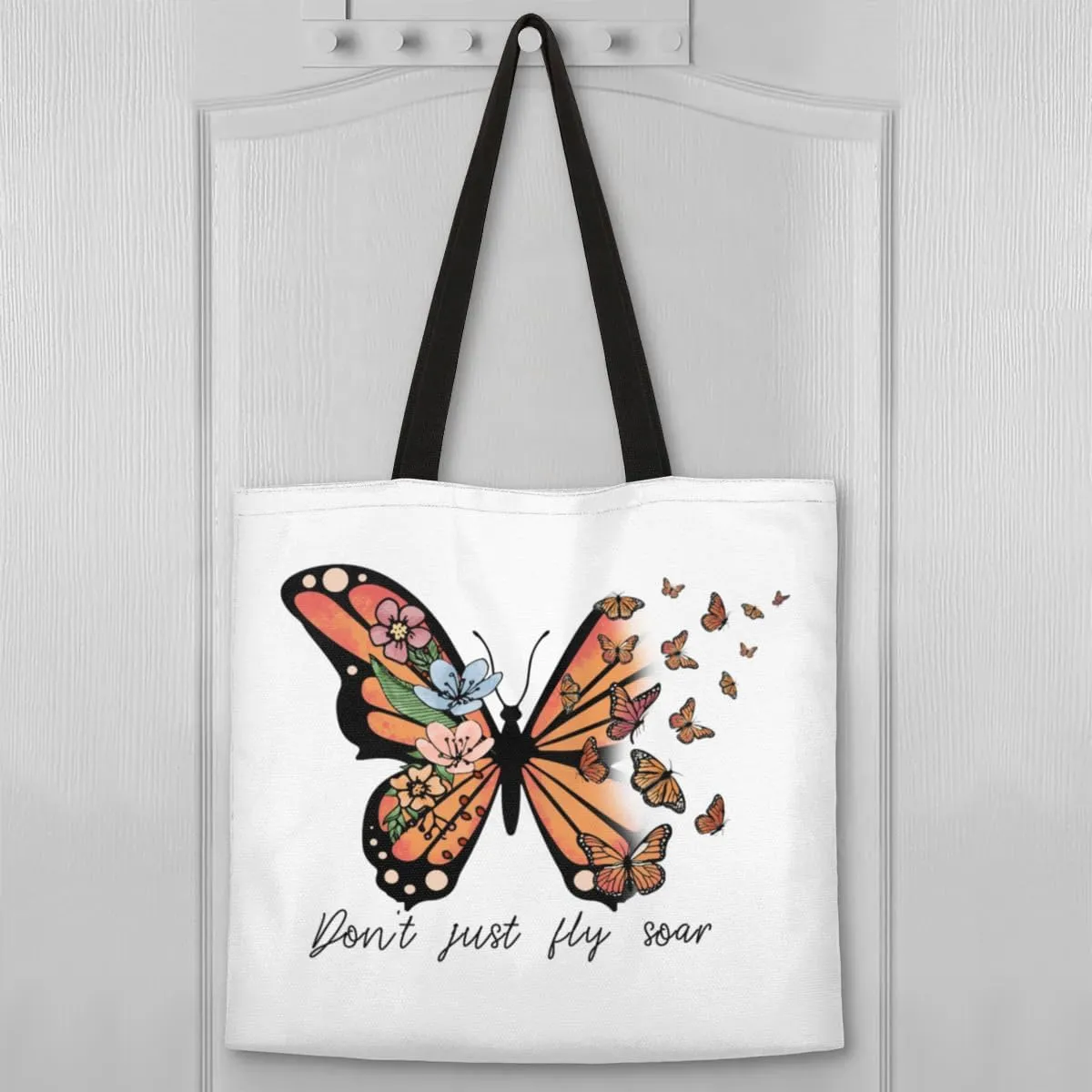 Autumn Fall Leaves Clay Teapot Canvas Tote Bag for Women Men Stylish Tote Handbag Shoulder Bag Reusable Grocery Bag