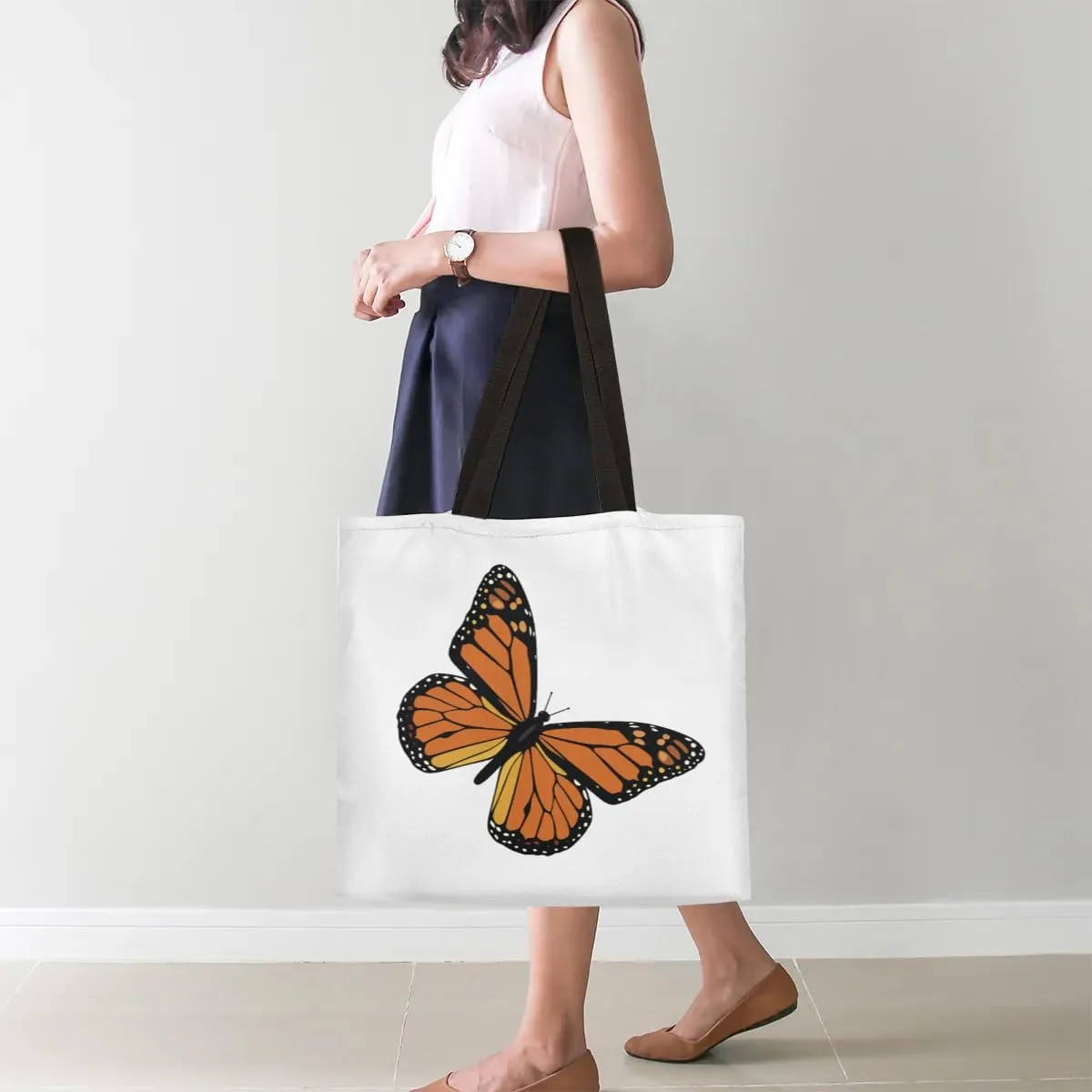 Autumn Fall Leaves Clay Teapot Canvas Tote Bag for Women Men Stylish Tote Handbag Shoulder Bag Reusable Grocery Bag