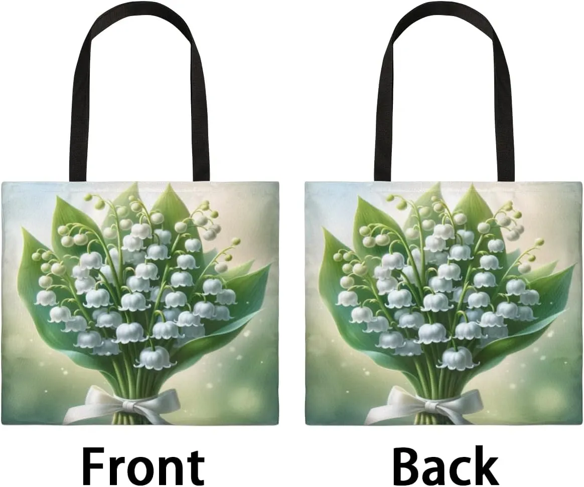 Autumn Park Trees Fall Foliages Canvas Tote Bag for Women Men Stylish Tote Handbag Shoulder Bag Reusable Grocery Bag