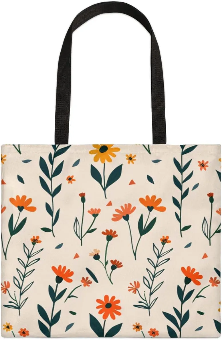 Autumn Park Trees Fall Foliages Canvas Tote Bag for Women Men Stylish Tote Handbag Shoulder Bag Reusable Grocery Bag