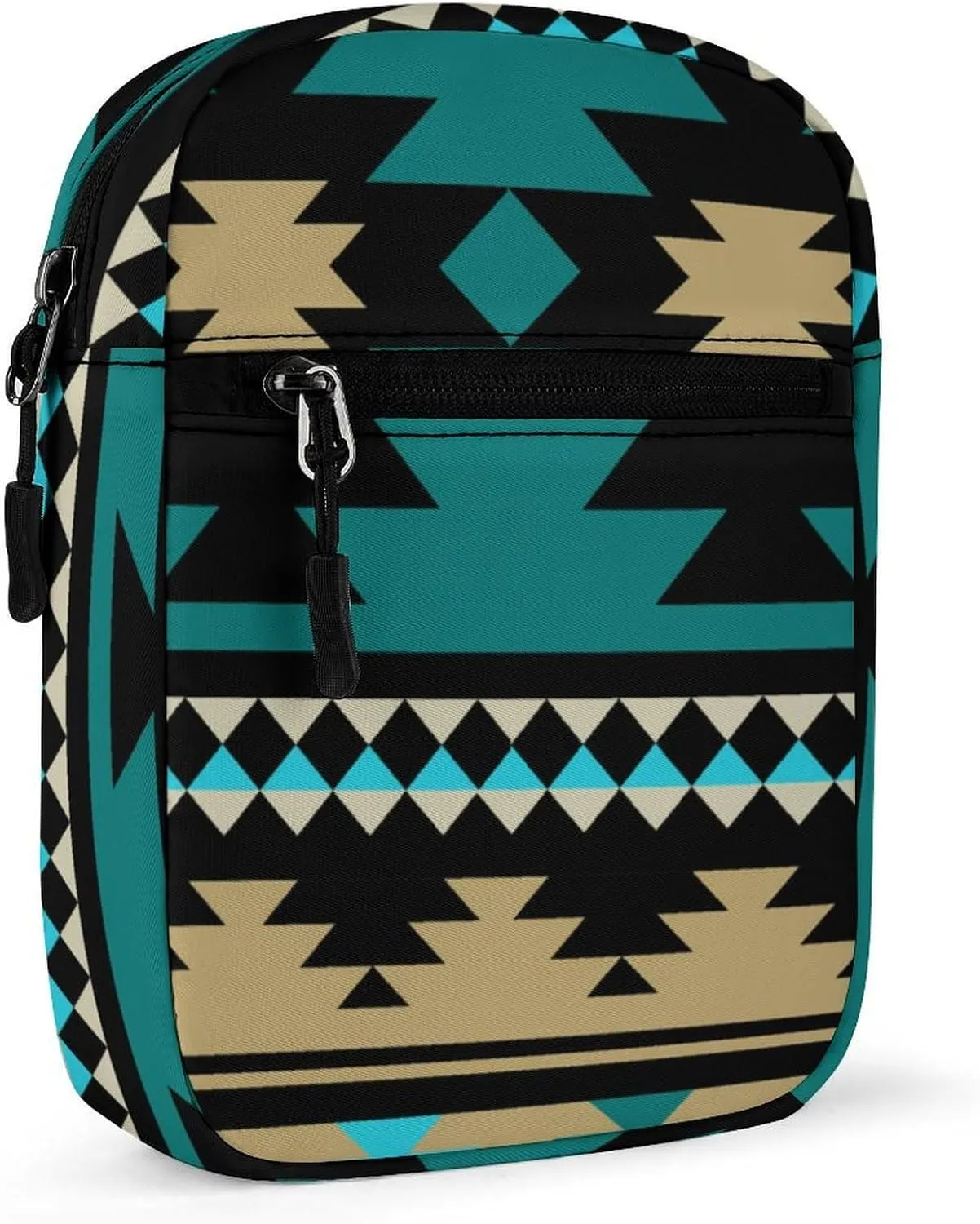 Aztec Geometric Ethnic Patterns Crossbody Bag Small Shoulder Bag Waterproof, Lightweight And Convenient