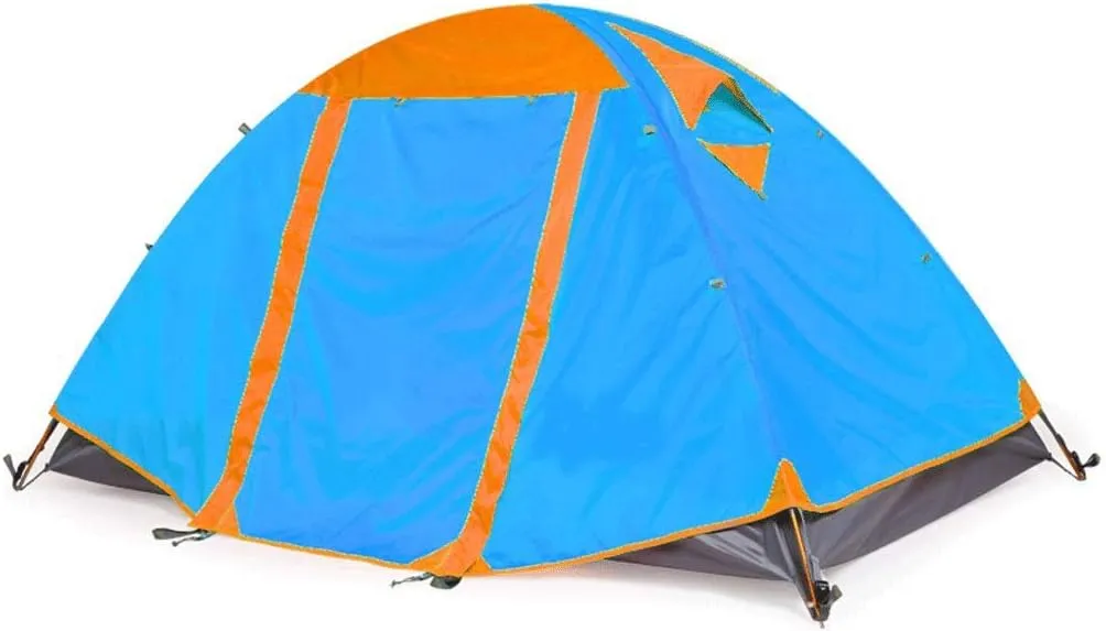 Backpacking Tent Instant Pop Up Tent 2-3 Person Lightweight Camping Tent for Outdoor Hiking Climbing Travel (Color : A) (B)