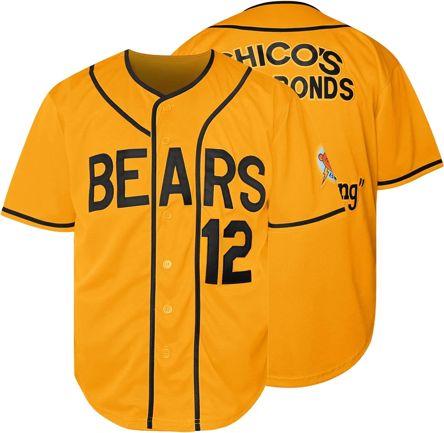 Bad News Bears #12 Tanner Boyle Movie 1976 Chico's Bail Bonds Baseball Jersey