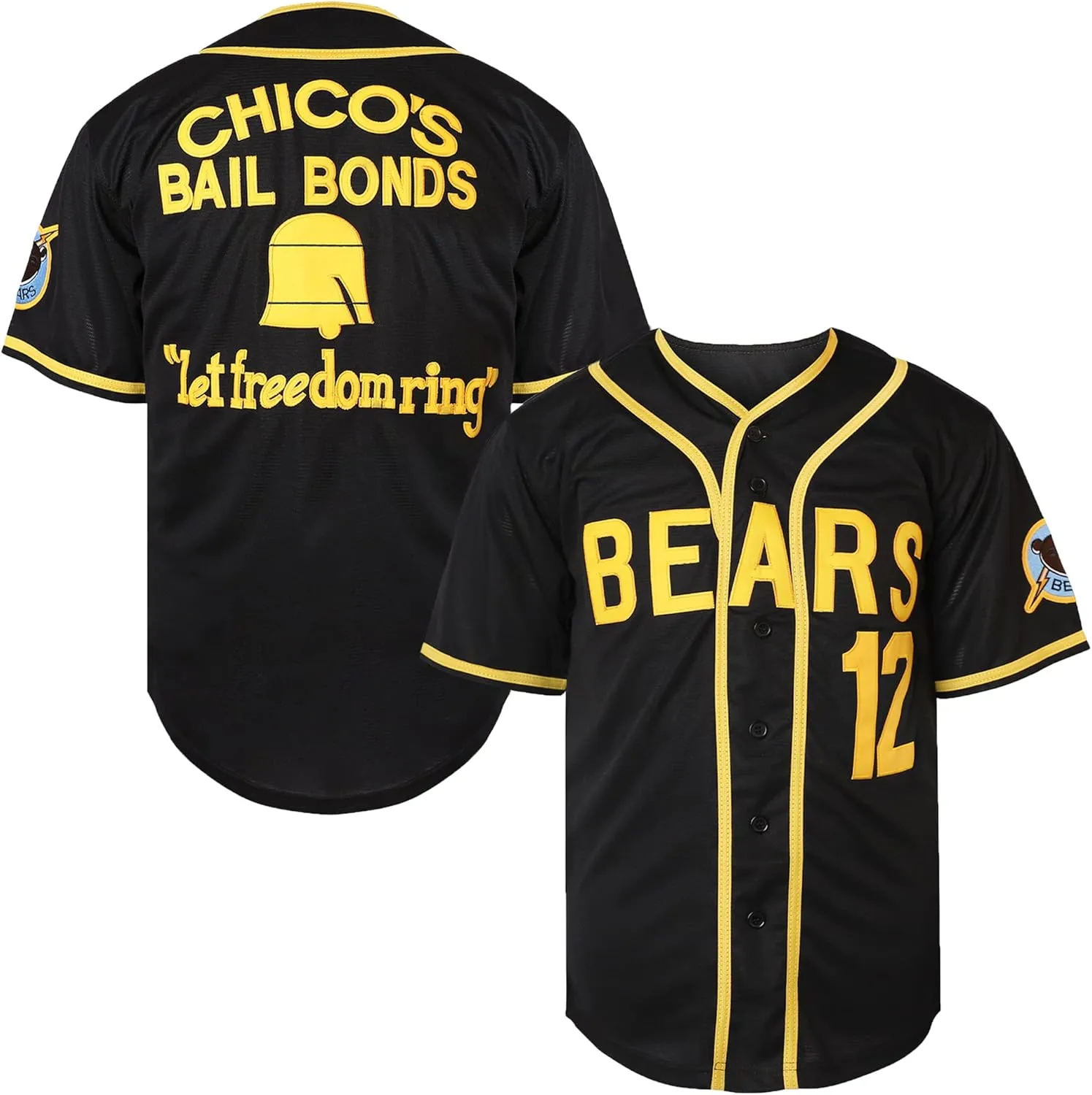 Bad News Bears Movie Baseball Jersey for Men,12 Tanner Boyle 3 Kelly Leak 1976 Chico's Bail Bonds Sports Shirt S-3XL