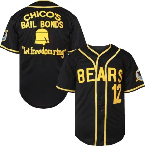 Bad News Bears Movie Baseball Jersey for Men,12 Tanner Boyle 3 Kelly Leak 1976 Chico's Bail Bonds Sports Shirt S-3XL