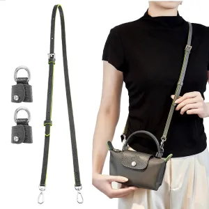 Bag Leather Strap Replacement Crossbody Shoulder Straps for Longchamp Le Pliage Mini Pouch