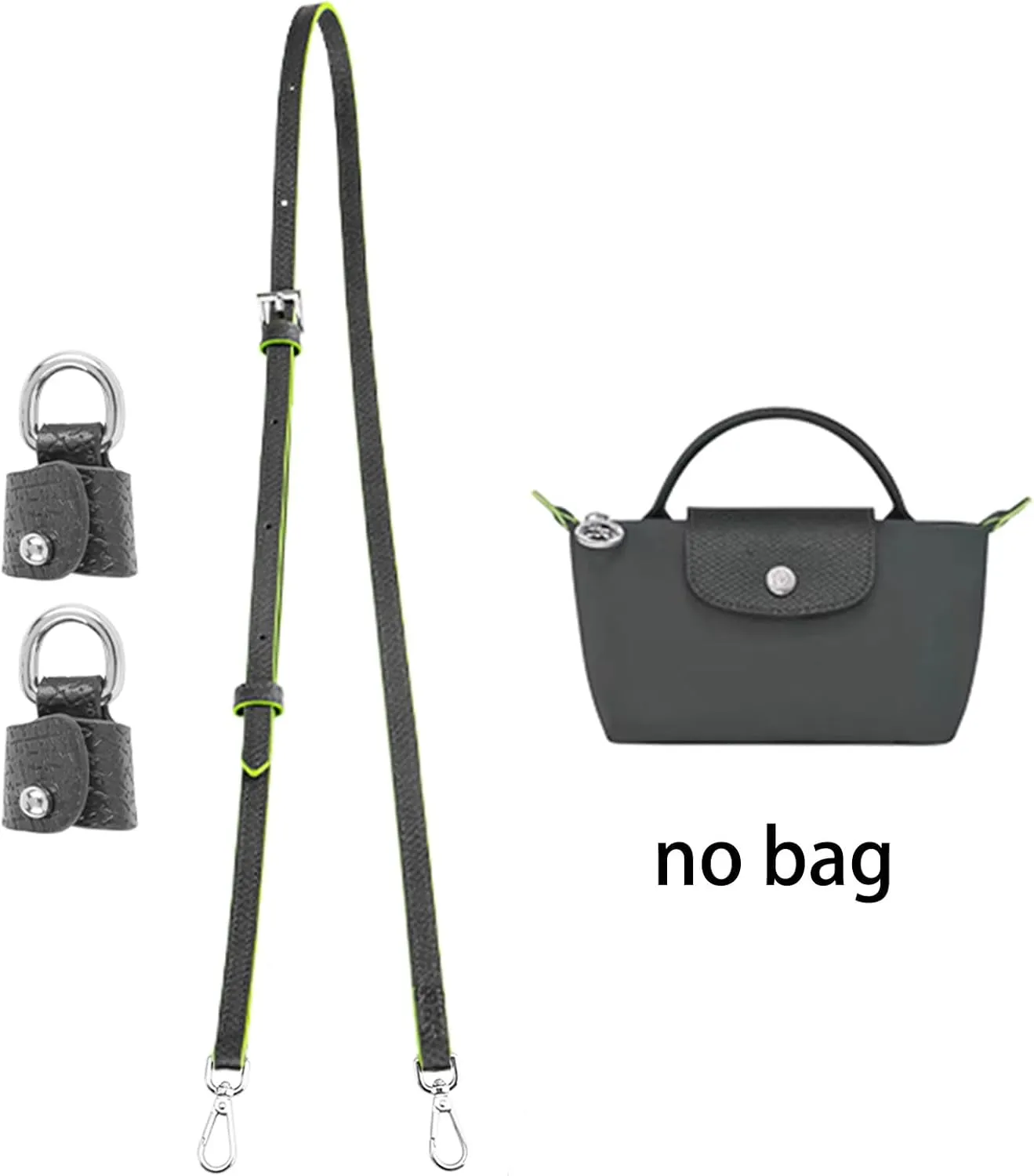 Bag Leather Strap Replacement Crossbody Shoulder Straps for Longchamp Le Pliage Mini Pouch