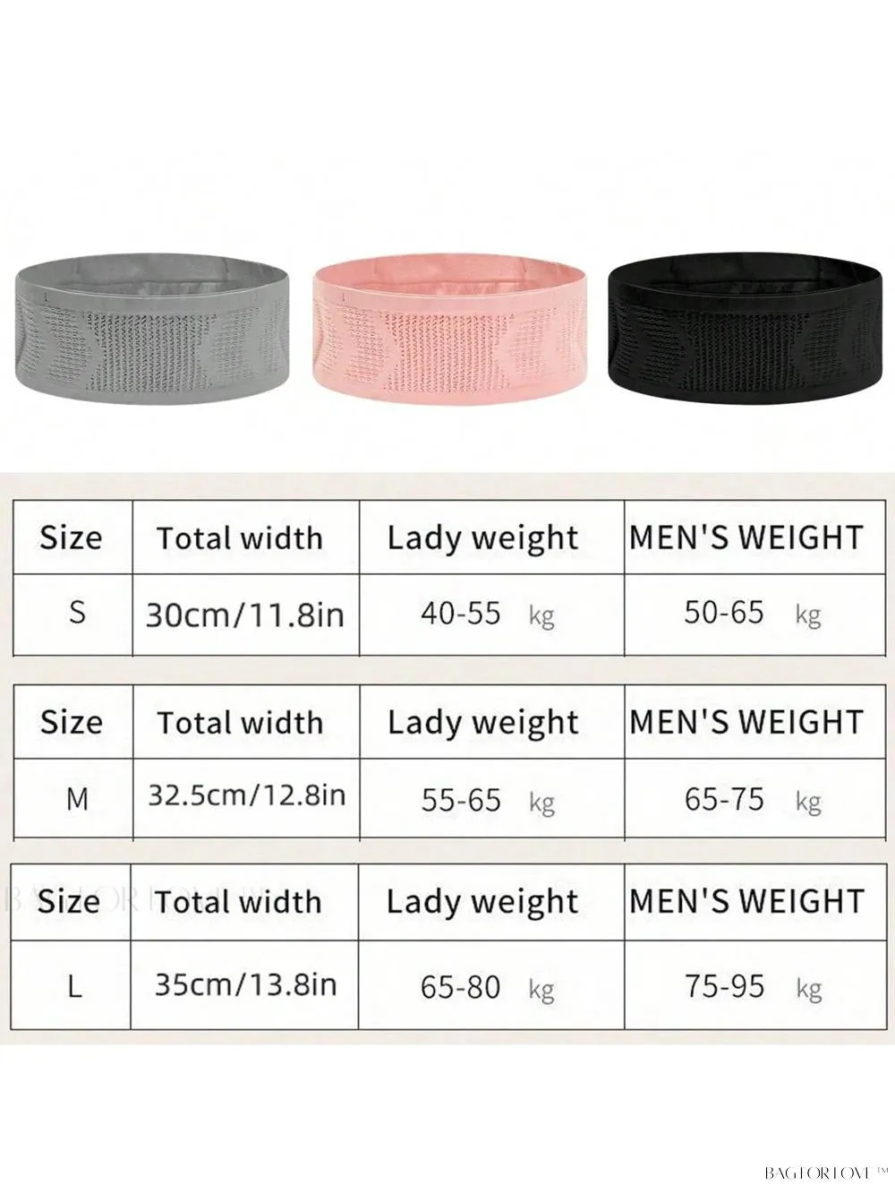 BagForLove - Breathable Running Belt Storage Bag with Elasticity and Phone Holder