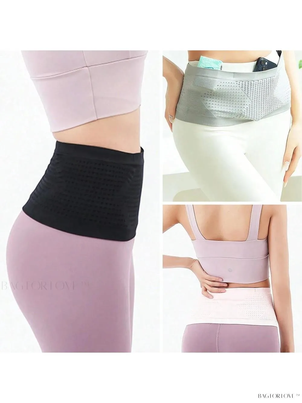 BagForLove - Breathable Running Belt Storage Bag with Elasticity and Phone Holder