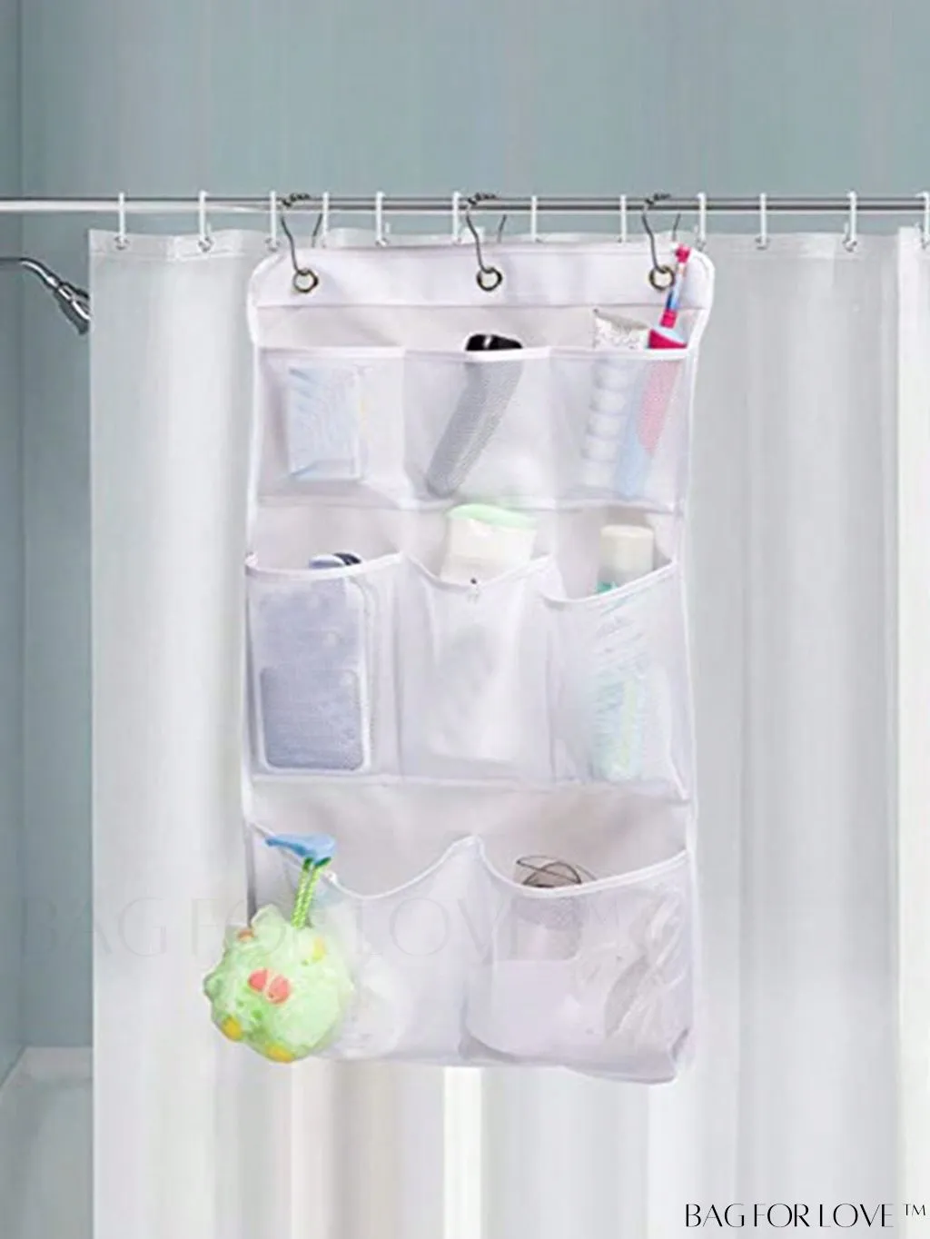 BagForLove - Efficient Quick-Dry Shower Organizer - Streamline Toiletry Accessory Storage