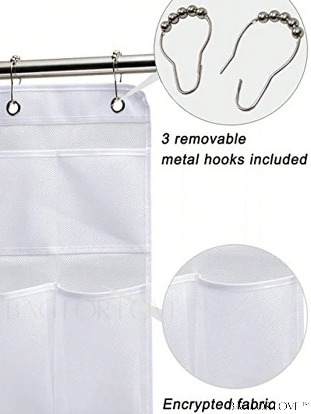 BagForLove - Efficient Quick-Dry Shower Organizer - Streamline Toiletry Accessory Storage