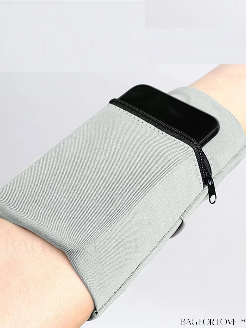BagForLove - Zippered Wrist Wallet: Breathable Arm Phone Pouch & Mini Coin Purse for Outdoor Sports