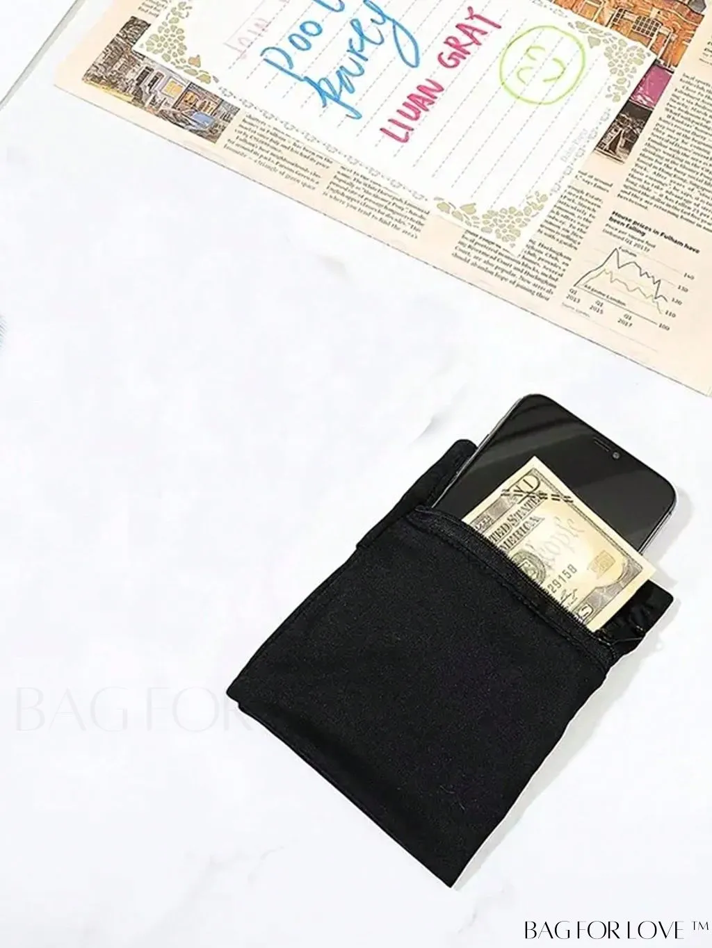 BagForLove - Zippered Wrist Wallet: Breathable Arm Phone Pouch & Mini Coin Purse for Outdoor Sports