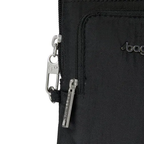 BAGGALLINI AAC459 BLACK SECURTEX ACTIVITY CROSSBODY