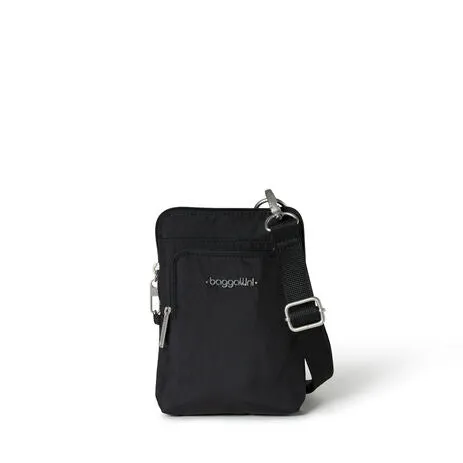 BAGGALLINI AAC459 BLACK SECURTEX ACTIVITY CROSSBODY