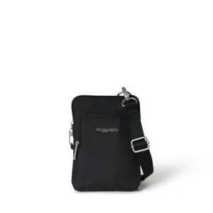 BAGGALLINI AAC459 BLACK SECURTEX ACTIVITY CROSSBODY