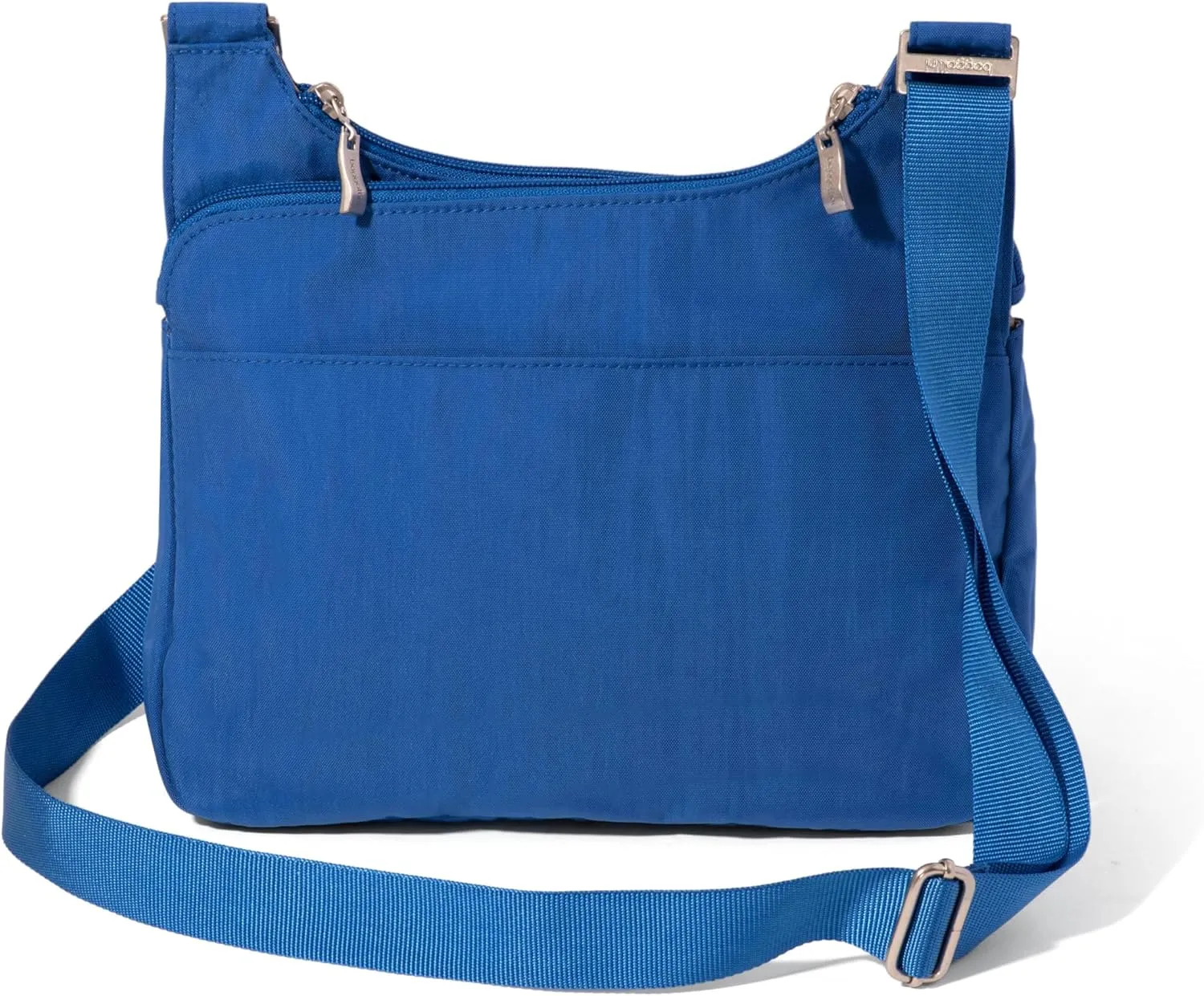 Baggallini Cross Over Crossbody Women 11x8.5 Medium Travel Bag Lightweight Water-Resistant Nylon Organized Handbag Purse
