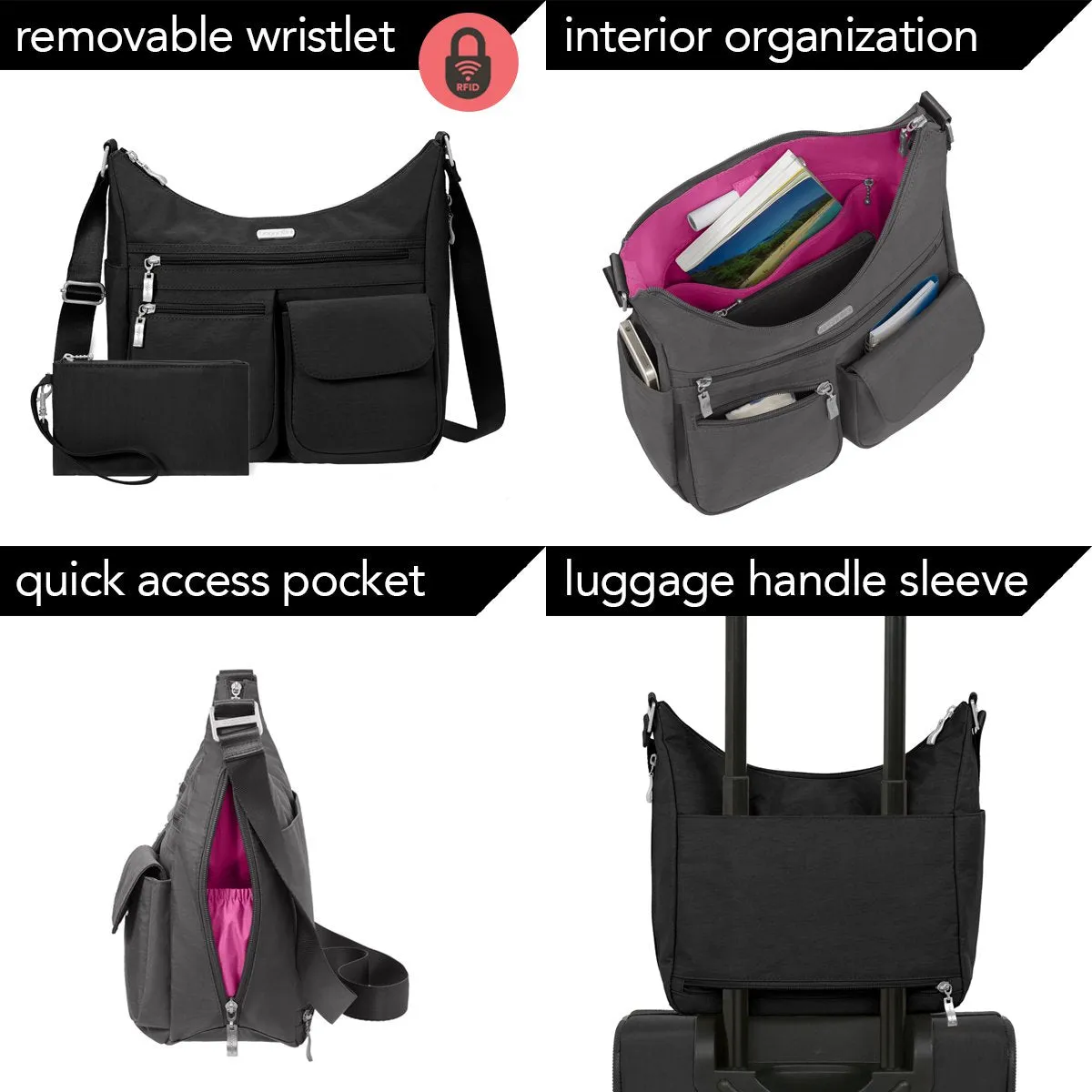 Baggallini Everywhere Bagg With RFID