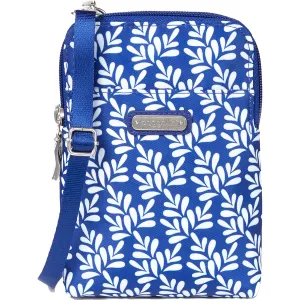 Baggallini Take Two RFID Bryant Crossbody Cobalt Tile Nylon