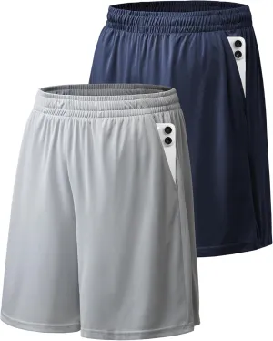 BALENNZ Athletic Shorts for Men with Pockets and Elastic Waistband Quick Dry Activewear