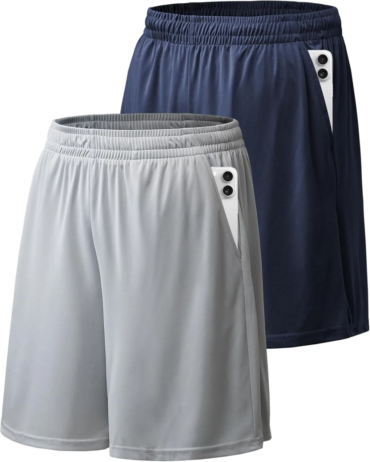 BALENNZ Athletic Shorts for Men with Pockets and Elastic Waistband Quick Dry Activewear