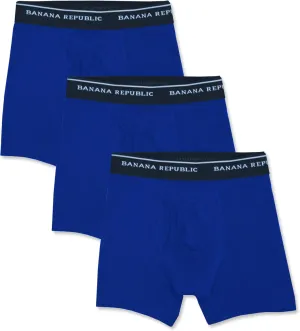 Banana Republic Mens Polyester Lyocell Performance Underwear 3 Pack Boxers Briefs,