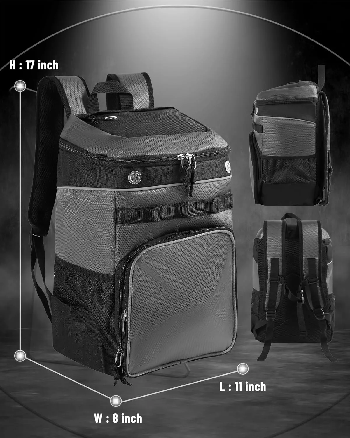 Basketball Backpack for Men Women Basketball Soccer Bag with Ball Compartment Shoes Bag Sports Gym Backpack