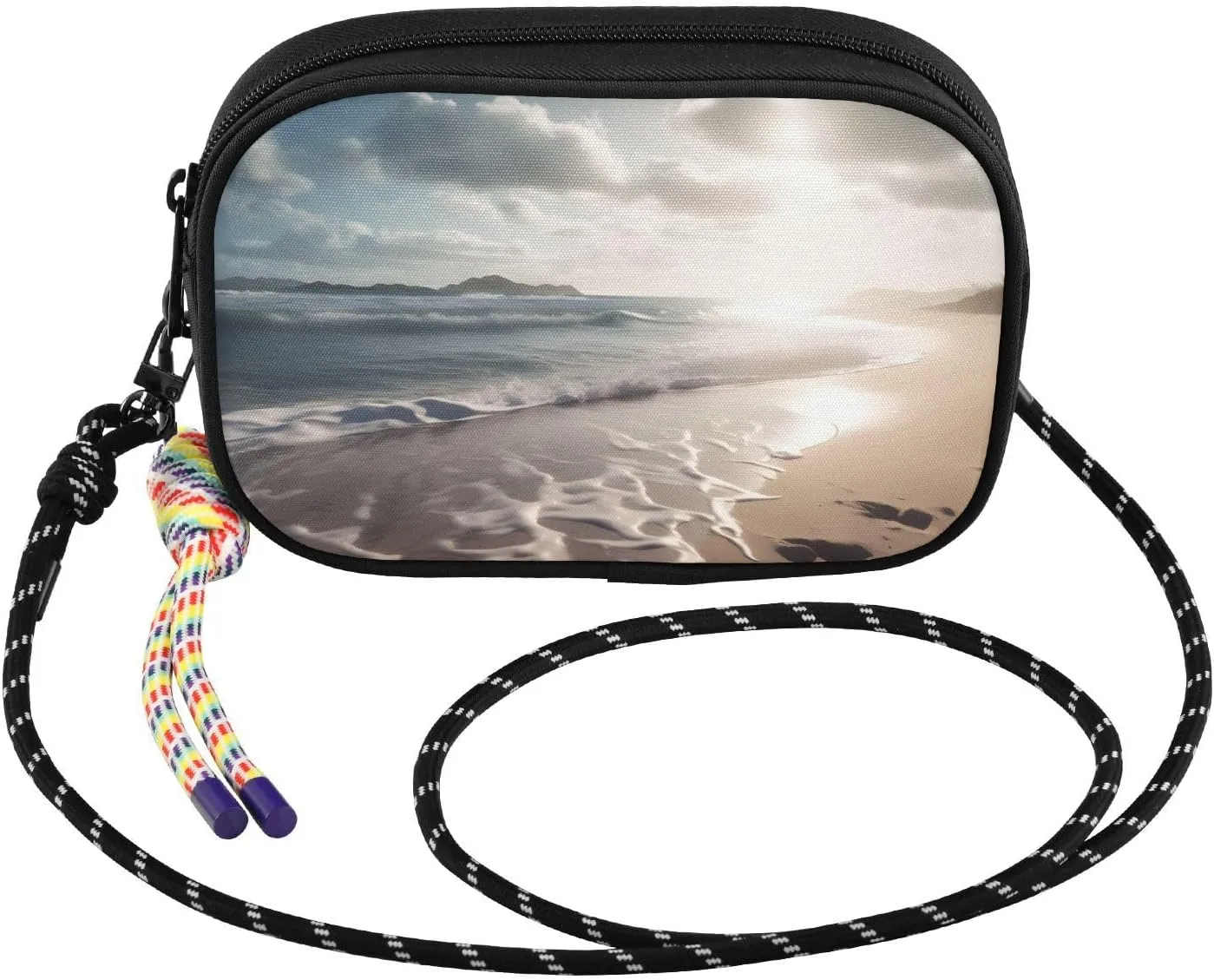 Beach and Sunshine Crossbody Bags for Women Cell Phone Purses Women's Shoulder Handbags Wallet Purse with Adjustable Strap