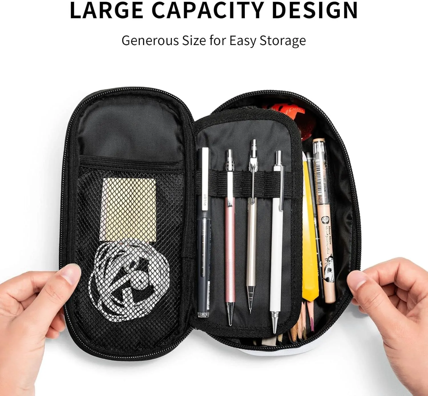 Big Capacity Soft Bag Fashion Multiple Compartment Pockets Fabric Pouch Multifunctional Storage Bag Suitble Office Desktop Daily Travel Colorful Bird