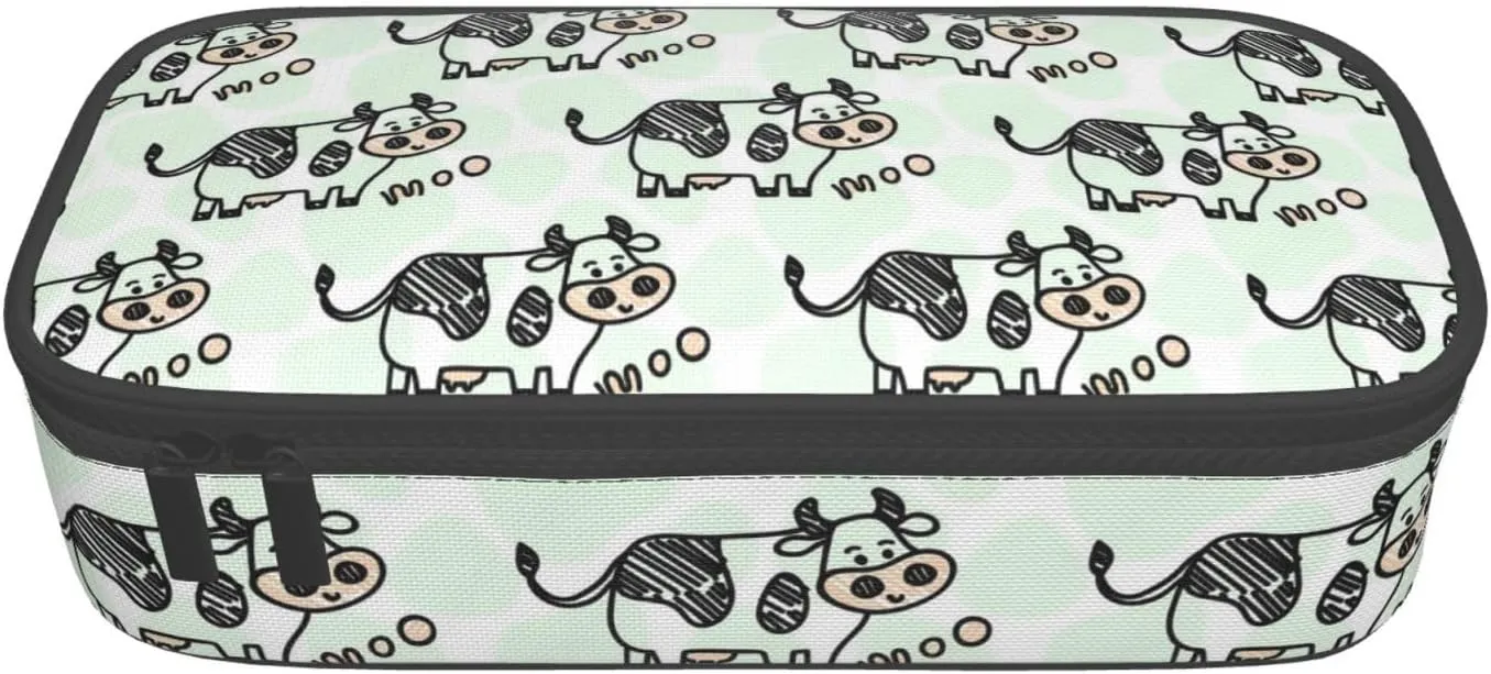 Big Capacity Soft Bag Fashion Multiple Compartment Pockets Fabric Pouch Multifunctional Storage Bag Suitble Office Desktop Daily Travel Dairy Cattle