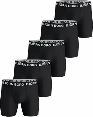 Bjorn Borg Performance Polyester Boxers for Men Pack of 5 - Mens Athletic Underwear