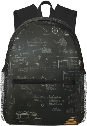 Blackboard Wallpaper Print Lightweight And Comfortable Duffel Bag, Casual Daypack, Multipurpose Backpack