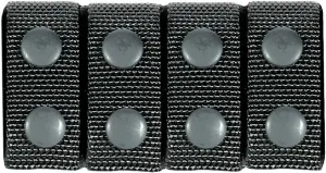 BLACKHAWK Traditional Black CORDURA 2-1/4 -Inch Nylon Belt Keeper - Set of 4