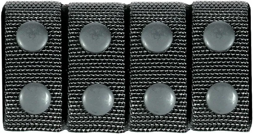 BLACKHAWK Traditional Black CORDURA 2-1/4 -Inch Nylon Belt Keeper - Set of 4