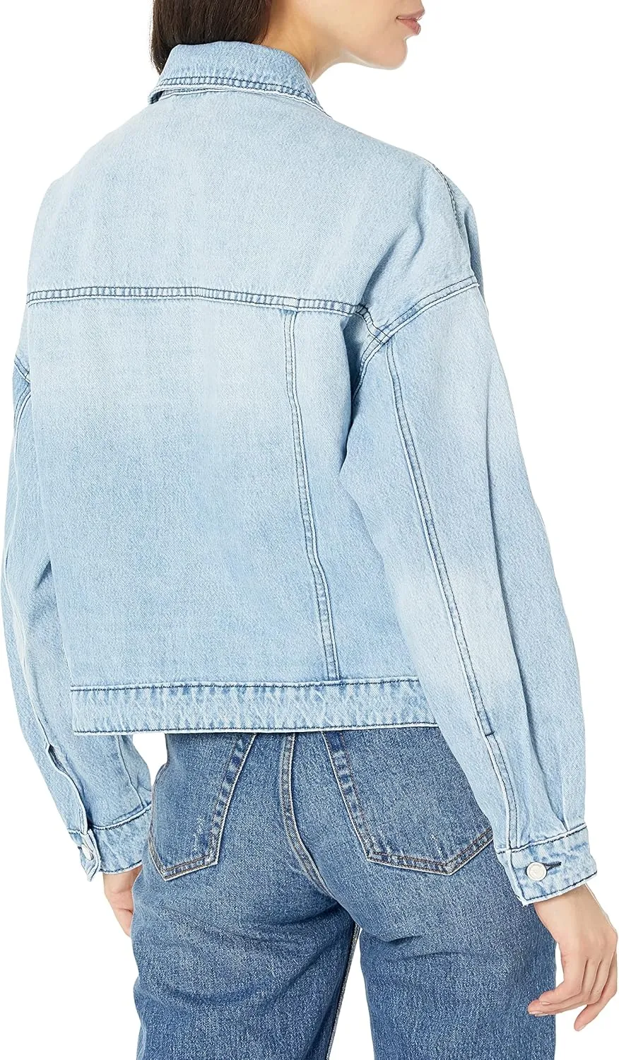 [BLANKNYC] womens Luxury Clothing Denim Trucker Jacket