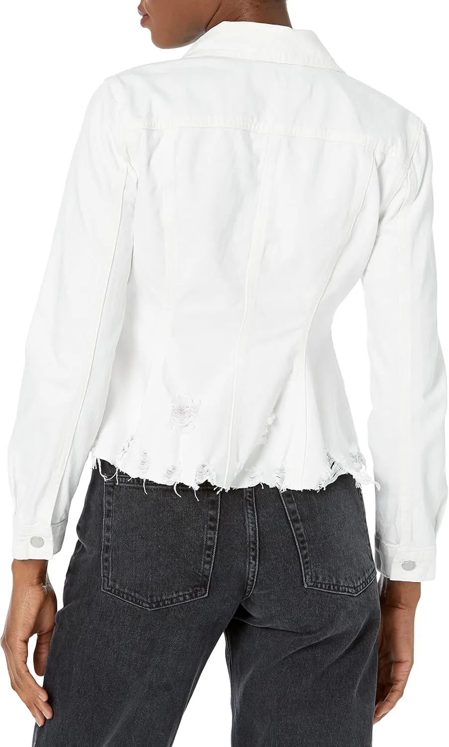 [BLANKNYC] Womens Luxury Clothing Denim Trucker JacketLuxury Clothing Denim Trucker Jacket