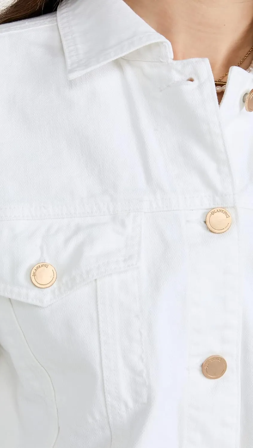 [BLANKNYC] Womens Luxury Clothing Denim Trucker JacketLuxury Clothing Denim Trucker Jacket